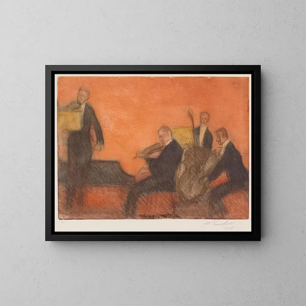 Muziek - Magnus Enckell — ingelijst kunstwerk aan de muur