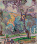 Uitzicht op het park vanaf San Remo - Magnus Enckell — weergave van het kunstwerk