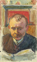 Portrait d'Edvard Richter - Magnus Enckell — weergave van het kunstwerk