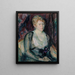 Portret van mevrouw Agda Viln - Magnus Enckell — ingelijst kunstwerk aan de muur