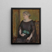 Portrait of Mrs. Lydia Keirkner - Magnus Enckell — framed artwork on a wall