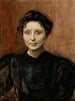 portret van de beeldhouwster Madeleine Jouvray - Magnus Enckell — weergave van het kunstwerk