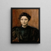 portret van de beeldhouwster Madeleine Jouvray - Magnus Enckell — ingelijst kunstwerk aan de muur