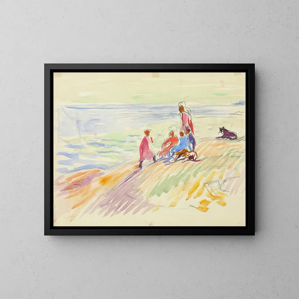 Landschap aan de kust - Magnus Enckell — ingelijst kunstwerk aan de muur