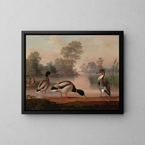 Eenden - Magnus von Wright — ingelijst kunstwerk aan de muur
