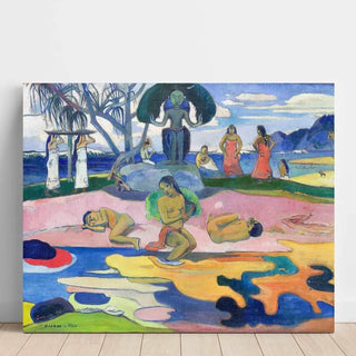Mahana no atua jour de dieu de Paul Gauguin | Reproduction Tableau Décoration murale affiche copie