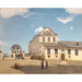 Reproductie van het schilderij van het huis en de fabriek van de heer Henry - Jean-Baptiste-Camille Corot