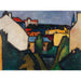 Reproduction of the painting House Painting - Alexander Kanoldt