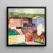 Maisons Huser - Albert Müller — ingelijst kunstwerk aan de muur