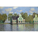 Reproductie van het schilderij Huizen aan de rivier Zaan - Claude Monet