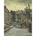 Reproductie van het schilderij van Achterkant van Huizen - Vincent van Gogh