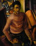 Self-portrait Painting - Malvin Gray Johnson — artwork view