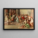 De Bezoeking - Manier van Francesco Salviati — ingelijst kunstwerk aan de muur
