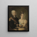 portret van Jean VI van Portugal en Carlota Joaquina van Spanje - Manuel Dias de Oliveira — ingelijst kunstwerk aan de muur