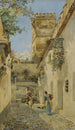 Une ruelle sévillane - Manuel García y Rodríguez — weergave van het kunstwerk