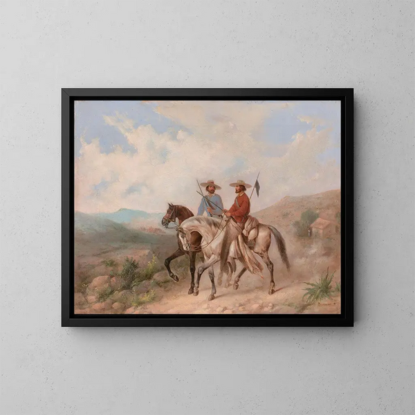 Chicanos - Manuel Serrano — ingelijst kunstwerk aan de muur