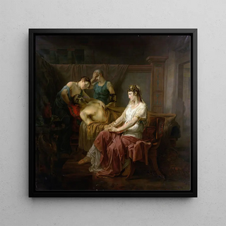 Marc Antoine mortellement blessé avec Cléopâtre - Louis Moritz