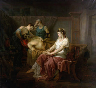 Marc Antoine mortellement blessé avec Cléopâtre - Louis Moritz