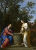 Le Christ et la Samaritaine - Marcantonio Franceschini — ingelijst kunstwerk aan de muur