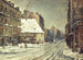 La Rue du Mont-Cenis, sneeuweffect - Léon Cogniet — weergave van het kunstwerk