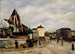 L'église Saint-Germain-de-Charonne, la place Saint-Blaise et la rue de Bagnolet - Marcel Leprin — weergave van het kunstwerk