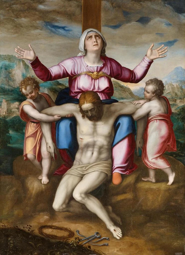 Marcello Venusti - The Piet with two Angels.webp
