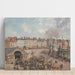 Reproductie van het schilderij Vismarkt - Camille Pissarro
