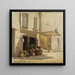 Market of Fruits in Venice - Gustav Schnleber — framed artwork on a wall