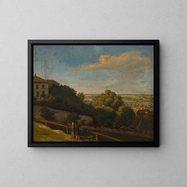 Rue Obona in Warschau - Marcin Zaleski — ingelijst kunstwerk aan de muur