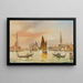 Venetië in de San Marco-baai - Marco Grubacs — ingelijst kunstwerk aan de muur