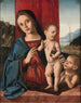 De Maagd met Kind met de kleine Sint-Jan - Marco Palmezzano en Atelier — weergave van het kunstwerk
