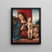 De Maagd met Kind met de kleine Sint-Jan - Marco Palmezzano en Atelier — ingelijst kunstwerk aan de muur