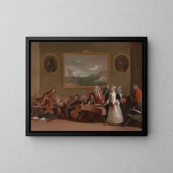 Herhaling van een opera - Marco Ricci — ingelijst kunstwerk aan de muur