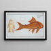 Loricaria plecostomus Le Guacari - Marcus Elieser Bloch — ingelijst kunstwerk aan de muur
