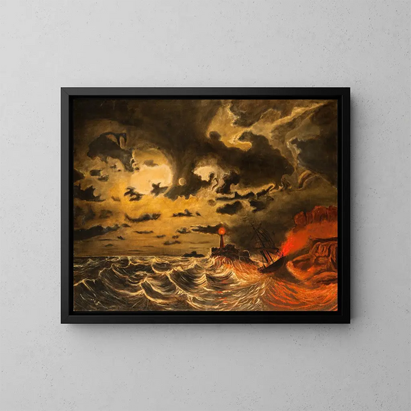 Vapeur en flammes - Marcus Larson — ingelijst kunstwerk aan de muur
