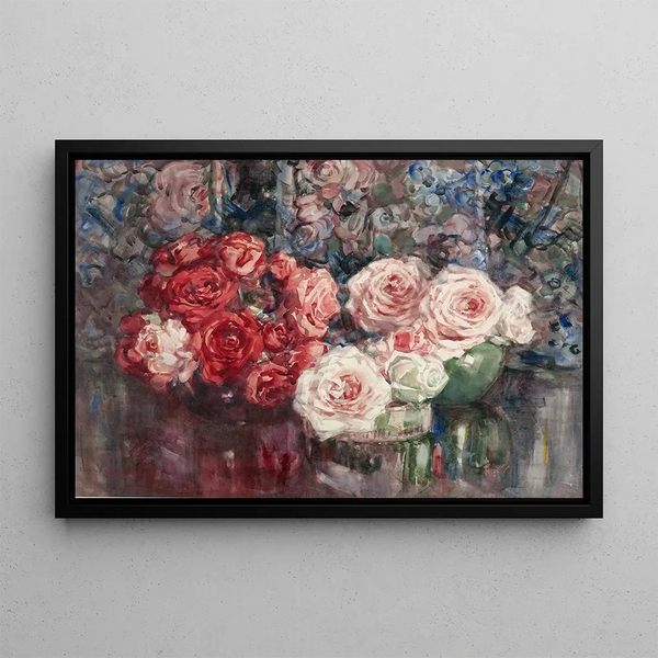 Rozen - Margaret Stoddart — ingelijst kunstwerk aan de muur