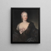 Portret van Teresa Agnese Doria di Ciri Marchesa del Maro 1721-1764 overgrootmoeder van Camillo Benso graaf van Cavour - Maria Giovanna Clementi — ingelijst kunstwerk aan de muur