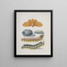 Metamorphosis of the Lappet - Maria Sibylla Merian — framed artwork on a wall