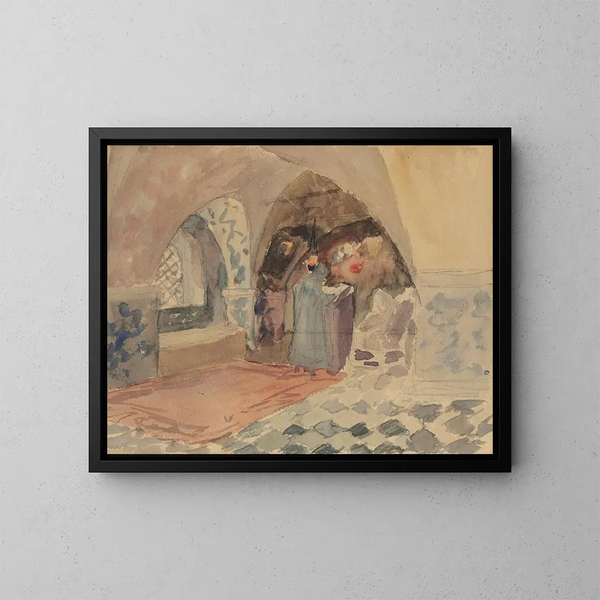 Interieur van kapel - Maria Yakunchikova — ingelijst kunstwerk aan de muur
