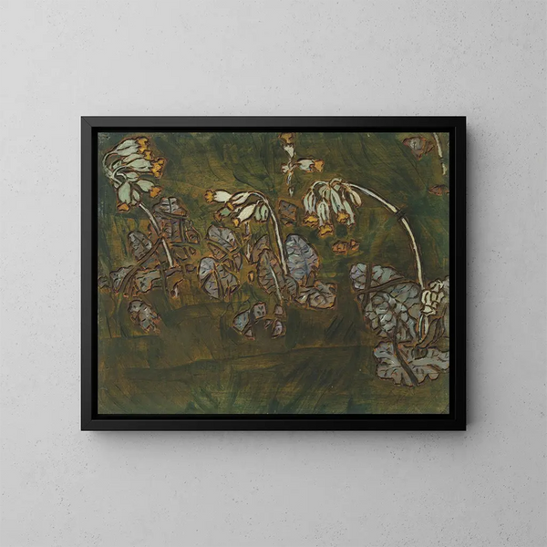 Primula - Maria Yakunchikova — ingelijst kunstwerk aan de muur