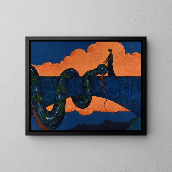 Getemd - Marian Wawrzeniecki — ingelijst kunstwerk aan de muur