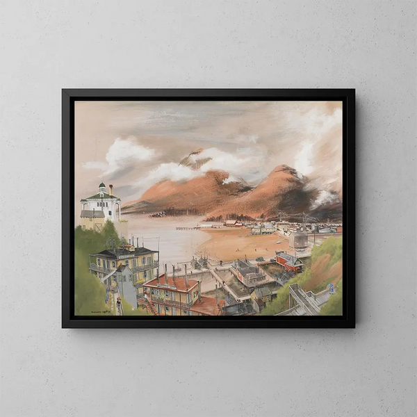 Marée descendante à Juneau - Marianne Appel — ingelijst kunstwerk aan de muur