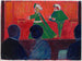 Theater van poppen op de voorgrond - Marianne von Werefkin — weergave van het kunstwerk