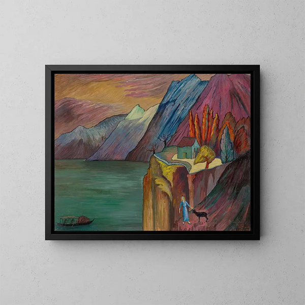 Précipice - Marianne von Werefkin — ingelijst kunstwerk aan de muur
