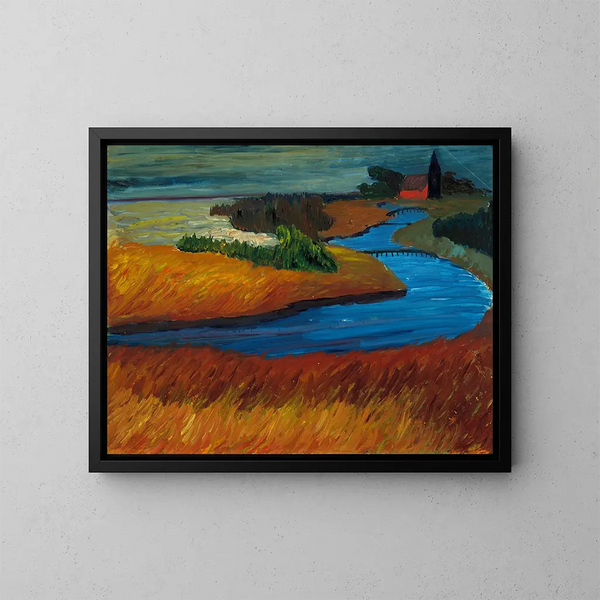 Prerowstrom - Marianne von Werefkin — ingelijst kunstwerk aan de muur
