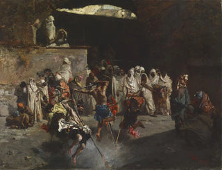 Arabische fantasie schilderij - Mariano Fortuny Marsal — weergave van het kunstwerk