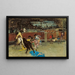 Corrida Picador blessé - Mariano Fortuny Marsal — framed artwork on a wall