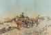 Een Karavaan in Rust - Mariano de Franceschi — weergave van het kunstwerk