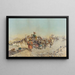 Een Karavaan in Rust - Mariano de Franceschi — ingelijst kunstwerk aan de muur