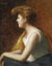 portret van een jonge vrouw in profiel - Marie-Augustin Zwiller — weergave van het kunstwerk